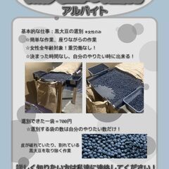 黒豆の選別