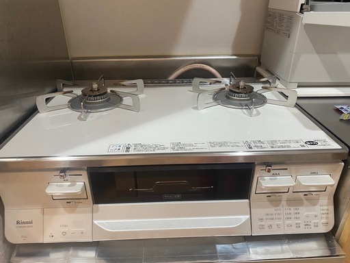 リンナイ　ガスコンロ　都市ガス　ホワロC Plus ホワイト