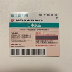 JAL株主優待 割引券