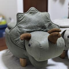 アニマルスツール収納付き ダイナソー 恐竜