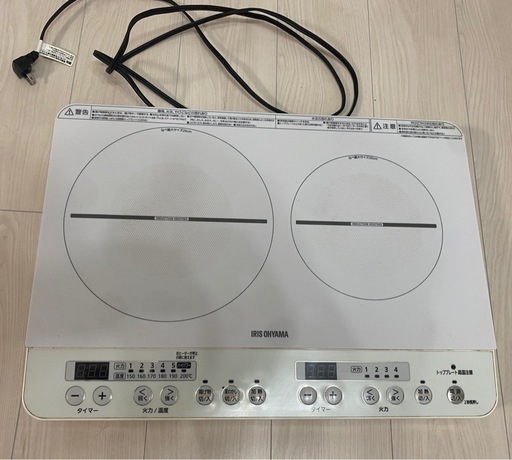 【100V 工事不要】 アイリスオーヤマ　IH クッキングヒーター