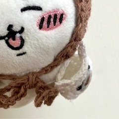 ぽてたま ちいかわ 着せ替え 耳付き　くまさんの被り物 くまさんのポシェット 2点セットの画像