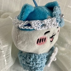 ちいかわグッズ　ぽてたま ちいかわ 着せ替え ラベンダーな帽子とワンピース  ハンドメイド　の画像