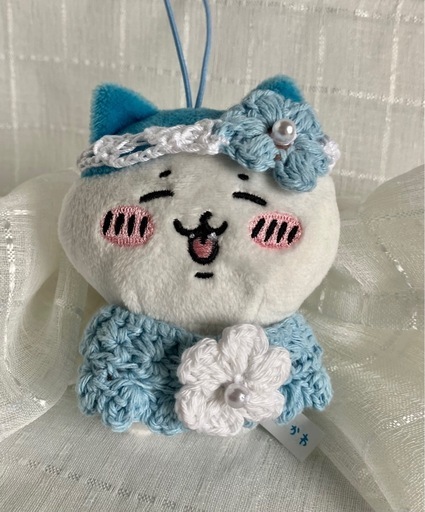 ちいかわグッズ　ぽてたま ちいかわ 着せ替え ラベンダーな帽子とワンピース  ハンドメイド