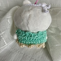 ぽてたま ちいかわ 着せ替え お花のヘアバンド 花柄ワンピース キャラクターグッズの画像