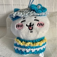 ぽてたま ちいかわ ぬいぐるみ ハンドメイド かぎ針編み ブルー...