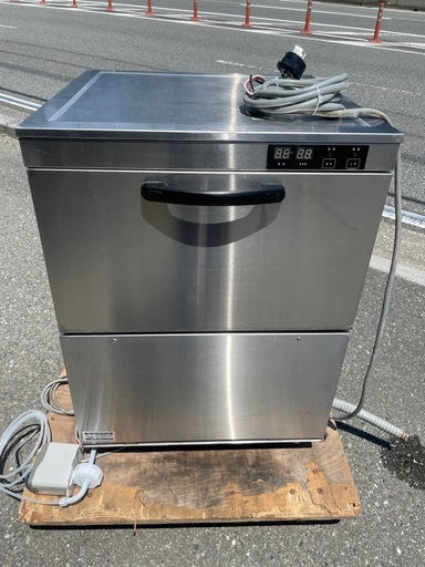 ■中古品 テンポス 食器洗浄機 TBDW-400U3 2016年 200V 600x600x800ｍｍ アンダーカウンター 動作問題なし■