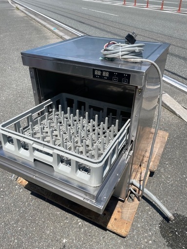 ■中古品 テンポス 食器洗浄機 TBDW-400U3 2016年 200V 600x600x800ｍｍ アンダーカウンター 動作問題な