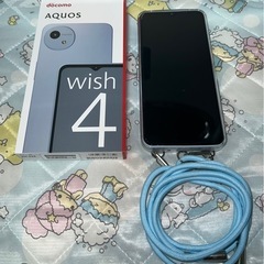 【お渡し済み】ほぼ新品 AQUOS wish4 SH-52E ブルー     の画像
