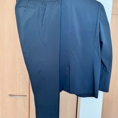 UNIQLO  ジャケット パンツ セットアップ ネイビー Lサイズの画像