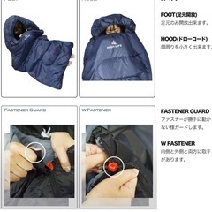新品未開封！寝袋 シュラフ オールシーズン アウトドア キャンプグッズの画像