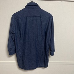 デニムシャツ七分袖　　Mサイズの画像