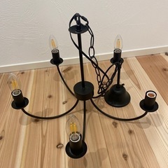家具 照明器具　シャンデリア　ブラック