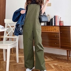 ワイドシルエット　サロペットの画像