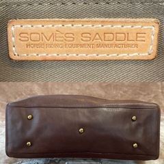 SOMES SADDLEソメスサドルレザーボストンバッグ旅行カバンビジネスバッグの画像