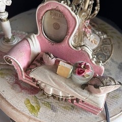 アンティークランプ 小物入れの画像