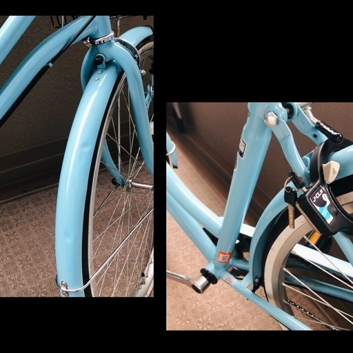 メチャ綺麗MOLLIS (¥31，900) 6段変速 27インチ自転車 保証期間25年2月 