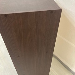 カラーボックス3段茶色の画像