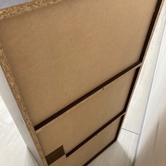 カラーボックス3段茶色の画像