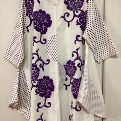 コットン素材のワンピースの画像