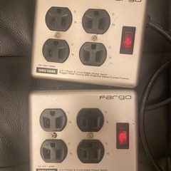 ファーゴ 電源タップ STEEL TAP 2個　（スチールタップ） AC4個口 シルバー PT400SVの画像