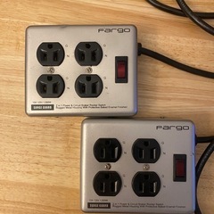 ファーゴ 電源タップ STEEL TAP 2個　（スチールタップ） AC4個口 シルバー PT400SVの画像