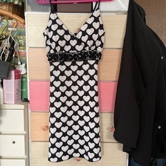 ハート柄キャミワンピース