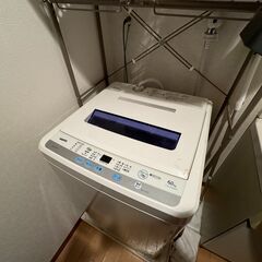 無料。SANYO 全自動洗濯機・洗濯機ラックセットの画像