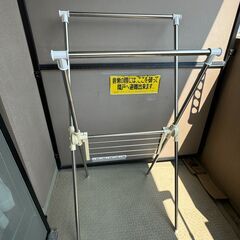 組立テステンレス室内物干しの画像