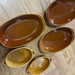 グラタン皿　5点セット