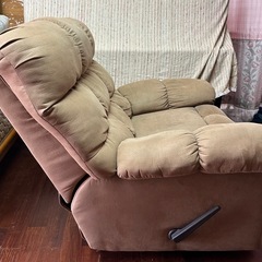 1人掛け　リクライニングソファーの画像