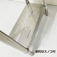 脇台　幅290×奥行700×高さ850+60mm　スノコ付き　中古　厨房機器　板金　R5-0075の画像