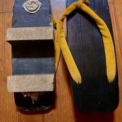 美品！下駄　黄色　23.5cm 〜24cm の画像