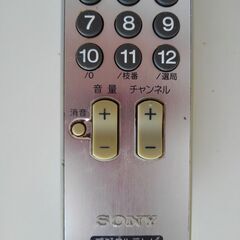 SONY　テレビ用　リモコン RM-JD007の画像