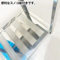 作業台　幅450×奥行740×高さ800mm　スノコ付き　異形　中古　厨房機器　板金　R6-0047の画像