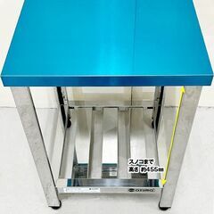 ★新品未使用品★　アズマ　コンロ台　スノコ付き　幅450×奥行450×高さ650mm　中古　厨房機器　板金　R6-0099の画像