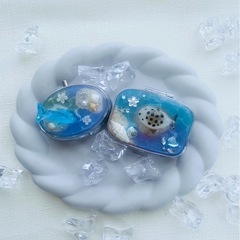【西船橋駅最寄りレジン教室】海塗りレジンキーホルダー作り🥰の画像