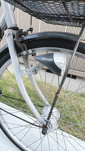自転車 26インチ オートライト 多段変速付き