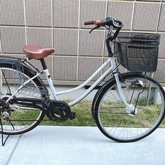 自転車 26インチ オートライト 多段変速付きの画像