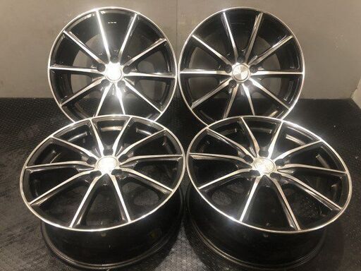 BS BRIDGESTONE ECO FORME CRS15 エコフォルム 社外ホイール 17インチ 4本 7J5HPCD100+53 ブラポリ プリウス等　(VHJ373)