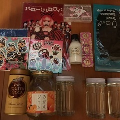 空瓶、クリアファイル、シール、アイマスク、メガネ拭き、サボン　ボ...