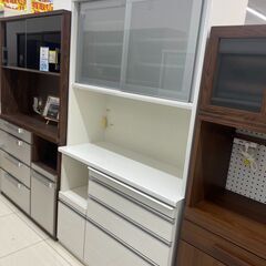 🌟2面レンジボード🌟松田家具🌟食器棚🌟ダイニングボード🌟白🌟ホワイト🌟No.1026🌟