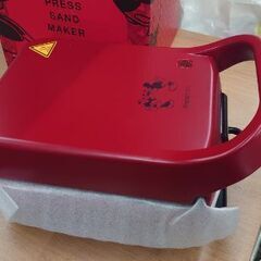 【未使用品】Francfranc ディズニー プレスサンドメーカー キス REDの画像