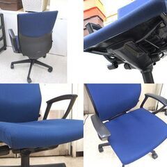 オカムラ ESCUDO オフィスチェア⑤ エスクードシリーズ ネイビー系 OKAMURA 事務用椅子 札幌市 屯田店の画像