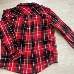 110 赤チェック　シャツの画像