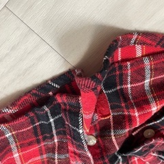 110 赤チェック　シャツの画像
