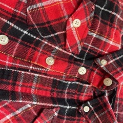 110 赤チェック　シャツの画像
