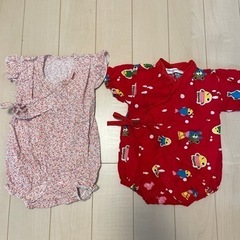 女の子ベビー服60-70 半袖6点の画像