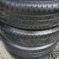 155-65-14 4.5J タイヤ 4本 ダイハツ純正 アルミホイル 14インチ ホイール 夏タイヤ ノーマル ムーヴ 他 L175 ブリジストン 国産 4穴 純正の画像