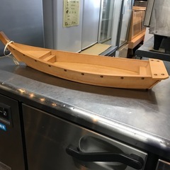 【引き取り限定】料理舟　舟盛り　木製　魚料理　中古品　札幌　手稲区